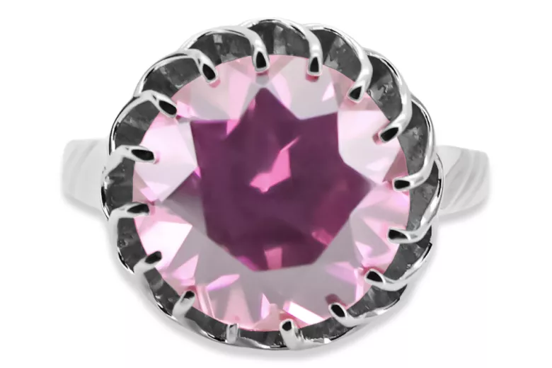 Sterling silver 925 Amethyst Ring Vintage style vrc035s
